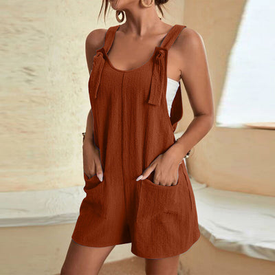Kurzer Jumpsuit mit Bindeträgern | Lässig & Bequem | Sommer-Must-have