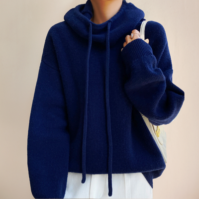 Pullover Damen Rollkragen Mit Kordelzug | Weich & Warm