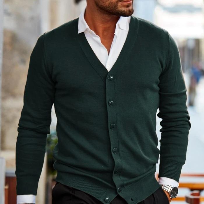 Bequeme Herren Strickjacke