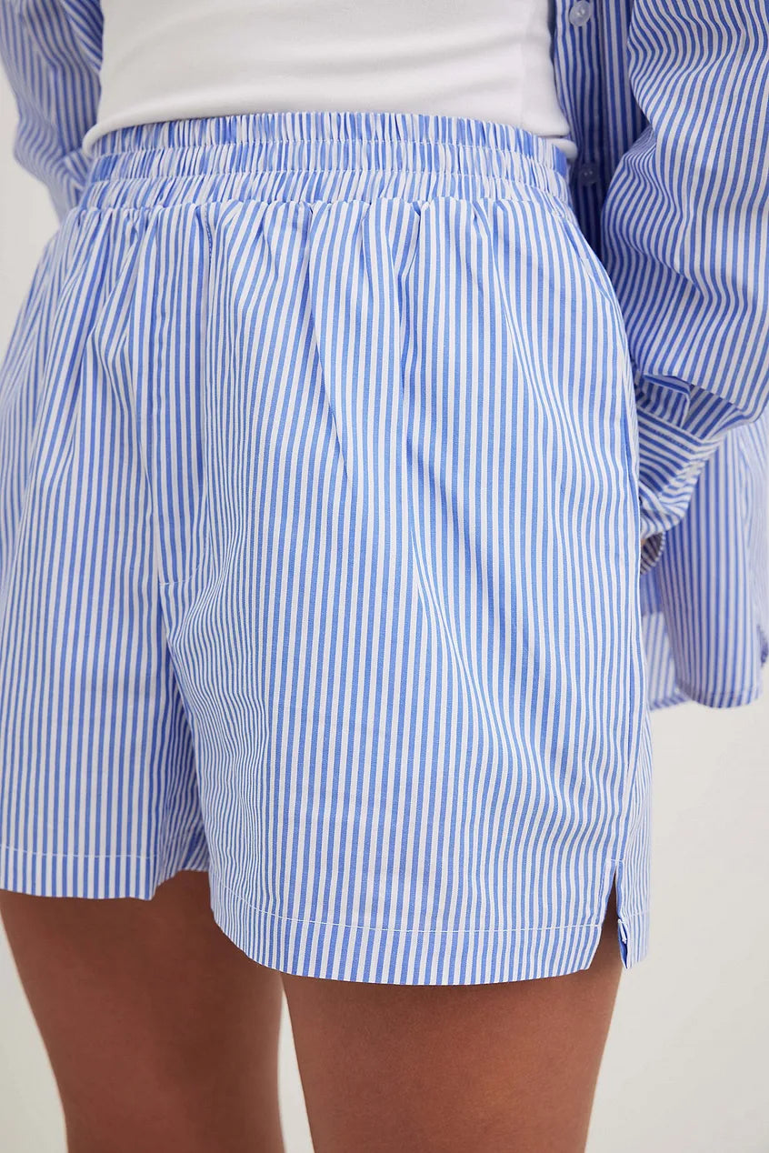 Monika | Gestreiftes Shorts- & Blusenset