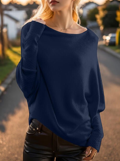 Amelia – Drapierter Damenpullover