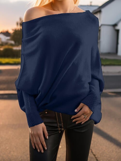 Amelia – Drapierter Damenpullover