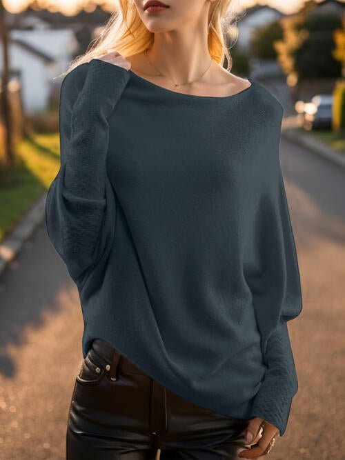 Amelia – Drapierter Damenpullover