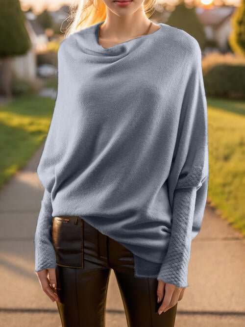 Amelia – Drapierter Damenpullover