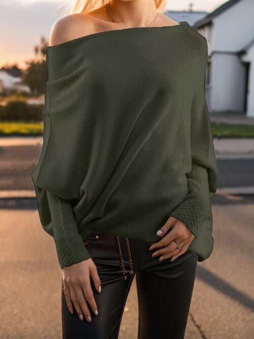 Amelia – Drapierter Damenpullover