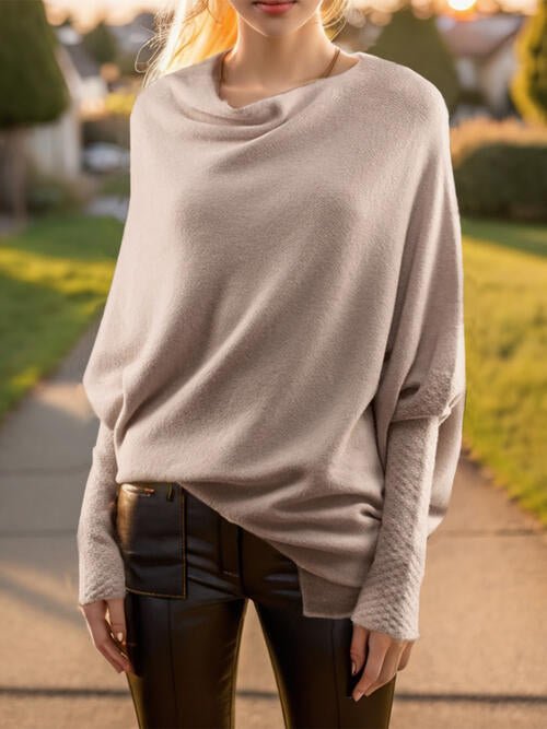 Amelia – Drapierter Damenpullover