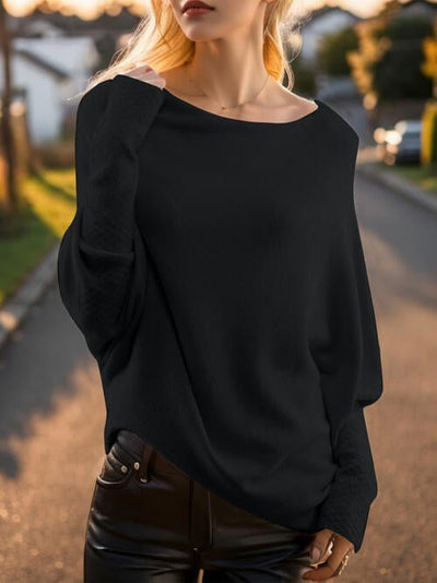 Amelia – Drapierter Damenpullover