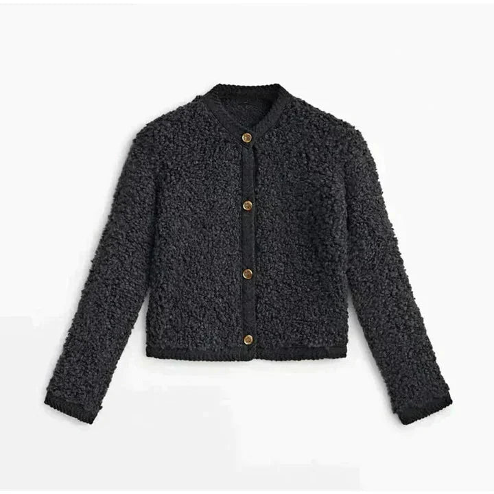 Kuscheliger Teddy-Cardigan | Weiches Material | Perfekt für kalte Tage