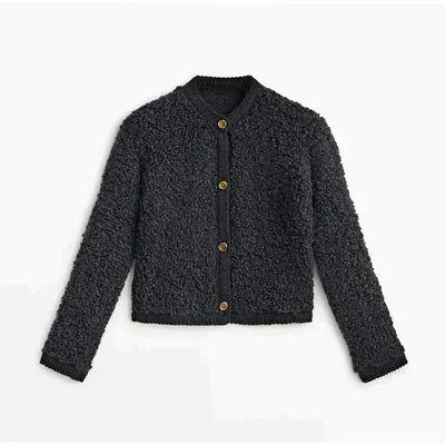 Kuscheliger Teddy-Cardigan | Weiches Material | Perfekt für kalte Tage