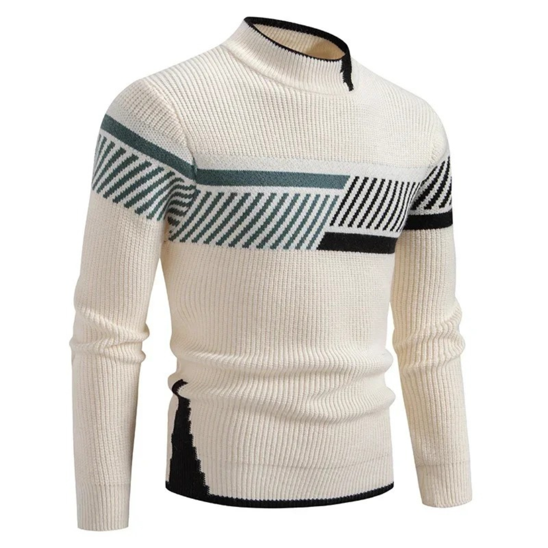 Elias | Gestrickter Pullover aus Baumwollmischung mit Muster