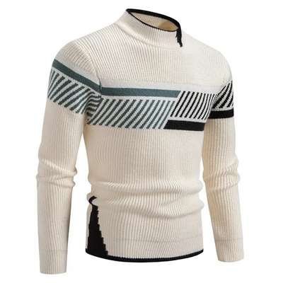 Elias | Gestrickter Pullover aus Baumwollmischung mit Muster