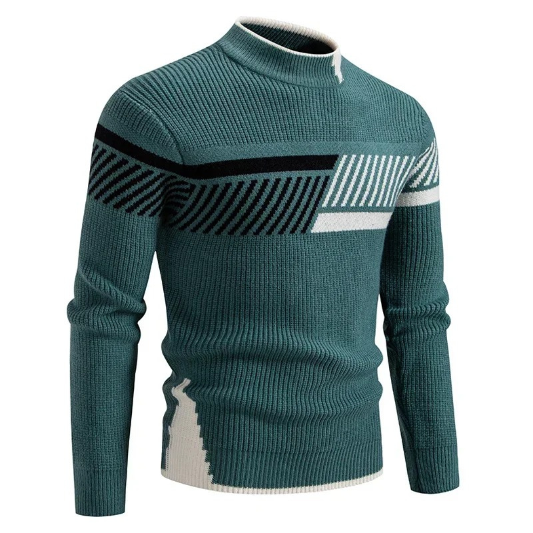 Elias | Gestrickter Pullover aus Baumwollmischung mit Muster