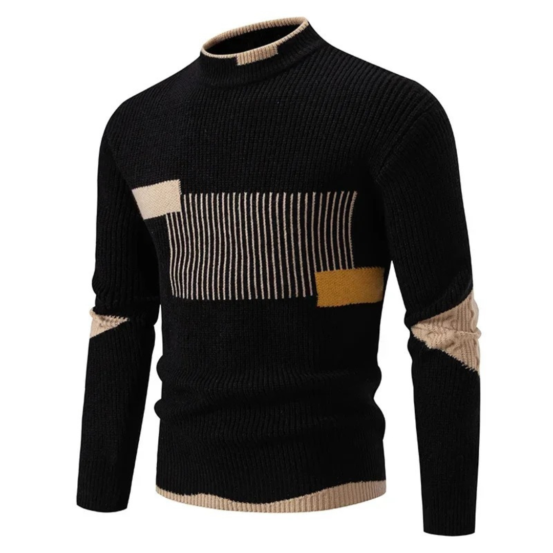 Elias | Gestrickter Pullover aus Baumwollmischung mit Muster