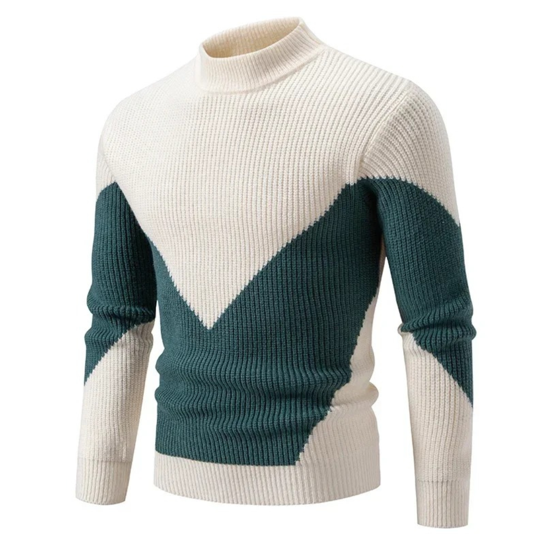 Elias | Gestrickter Pullover aus Baumwollmischung mit Muster