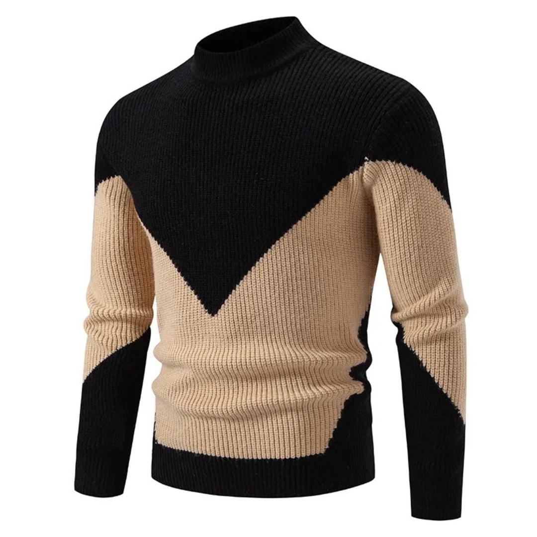 Elias | Gestrickter Pullover aus Baumwollmischung mit Muster
