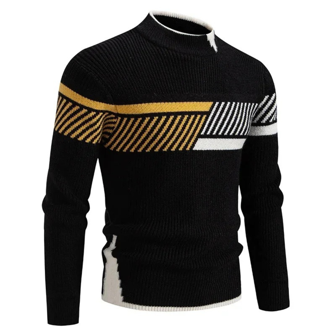 Elias | Gestrickter Pullover aus Baumwollmischung mit Muster
