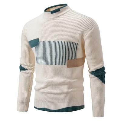 Elias | Gestrickter Pullover aus Baumwollmischung mit Muster