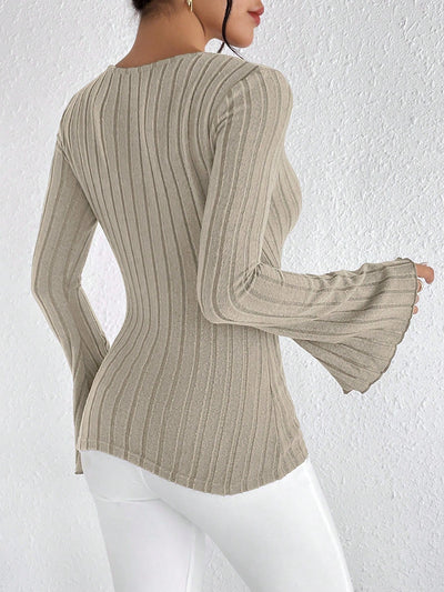 Carina | Chic Bequeme V-Ausschnitt Top
