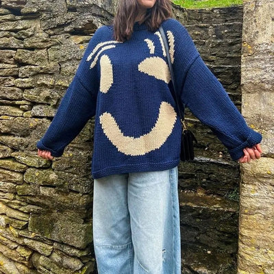 Nancy - übergroßer strickpullover für damen