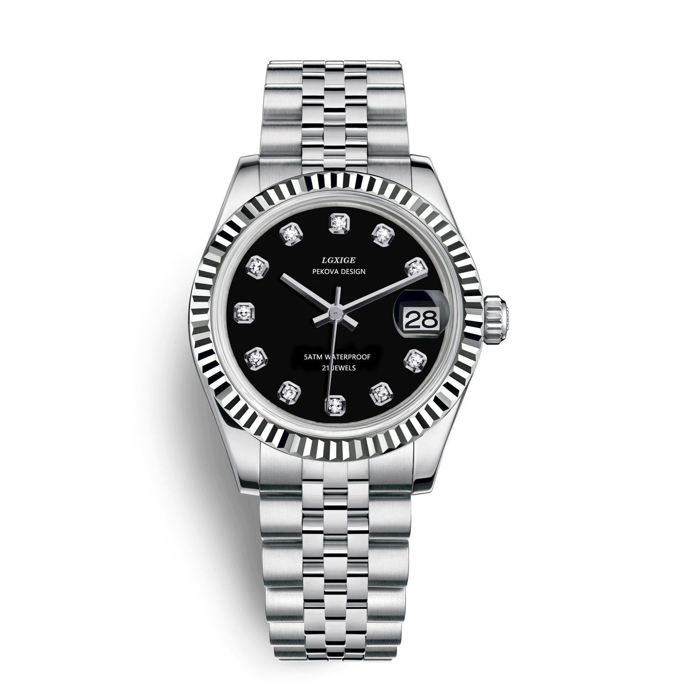 Klassische Edelstahl Armbanduhr Nr. 296