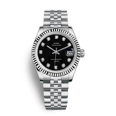 Klassische Edelstahl Armbanduhr Nr. 296