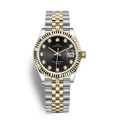 Klassische Edelstahl Armbanduhr Nr. 296