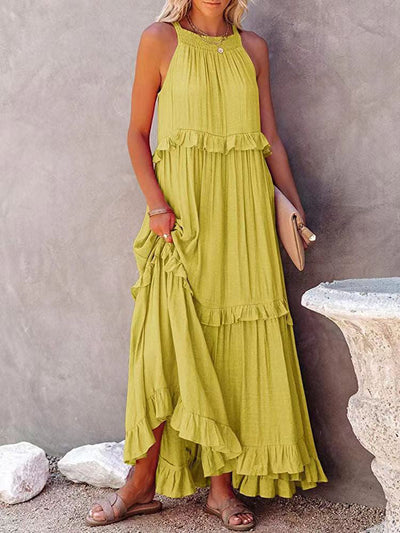 Tea® | Madeleine – Langes Sommerkleid mit Rüschendetails