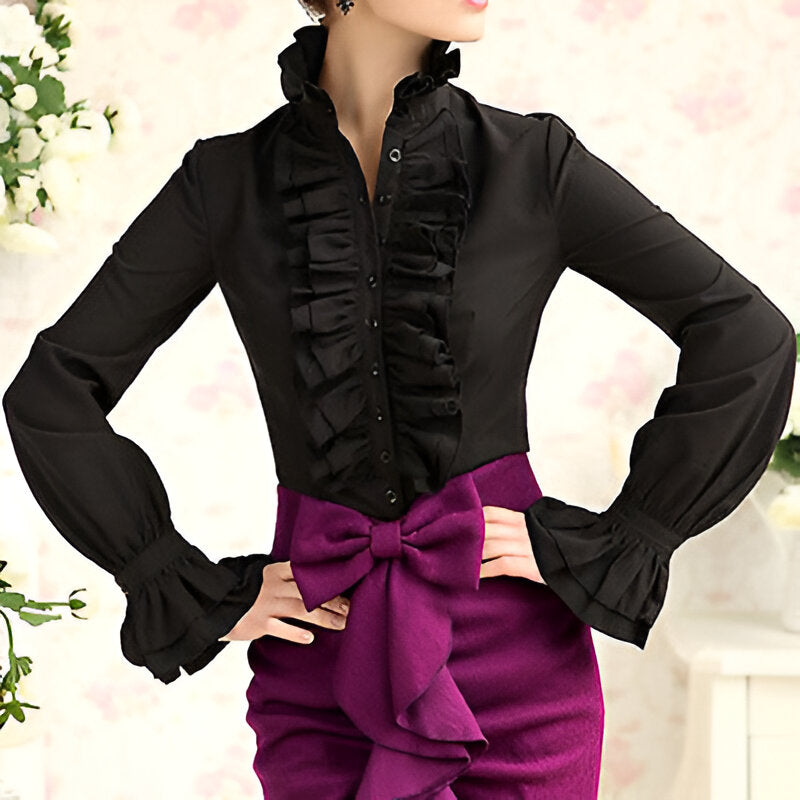 Bärbel | Elegant randig blus