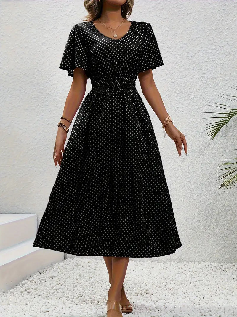 Gepunktetes Sommerkleid | Luftig & Feminin | Perfekt für sonnige Tage
