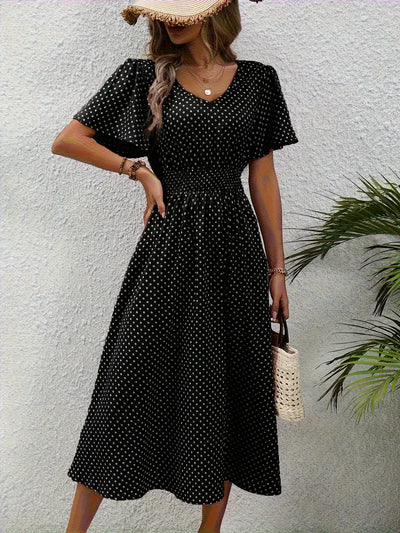 Gepunktetes Sommerkleid | Luftig & Feminin | Perfekt für sonnige Tage